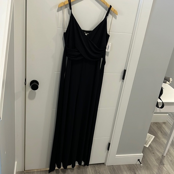 Vintage Pants - Lori M vintage long black romper size large NEW WITH TAGS